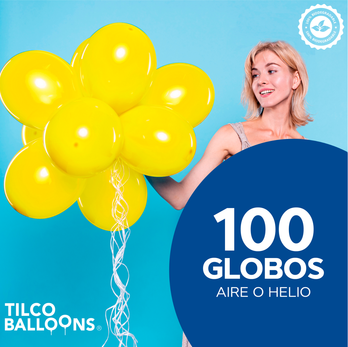 Globos amarillos de 9 pulgadas (100 pzas) - Imagen 2