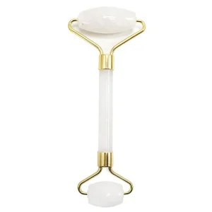 Masajeador facial rodillo – Cuarzo Cristal