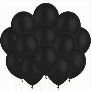 Globos negros de 12 pulgadas (3000 pzas)