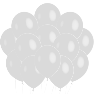 Globos blancos de 12 pulgadas (100 pzas)