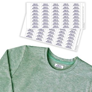 Etiquetas para marcar ropa