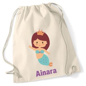 Mochila de algodón Sirenita