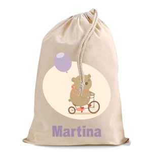Bolsita Osita globo lila