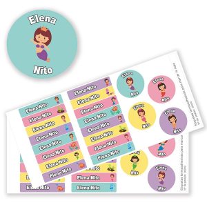 Etiquetas para ropa Sirenas