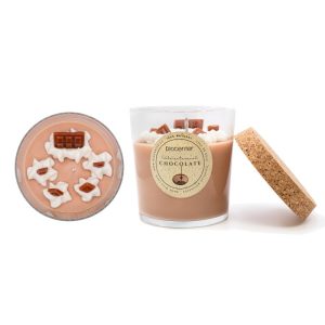 Vela natural de cera de soja – CHOCOLATE