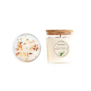 Vela natural de cera de soja – JAZMÍN Y SÁNDALO